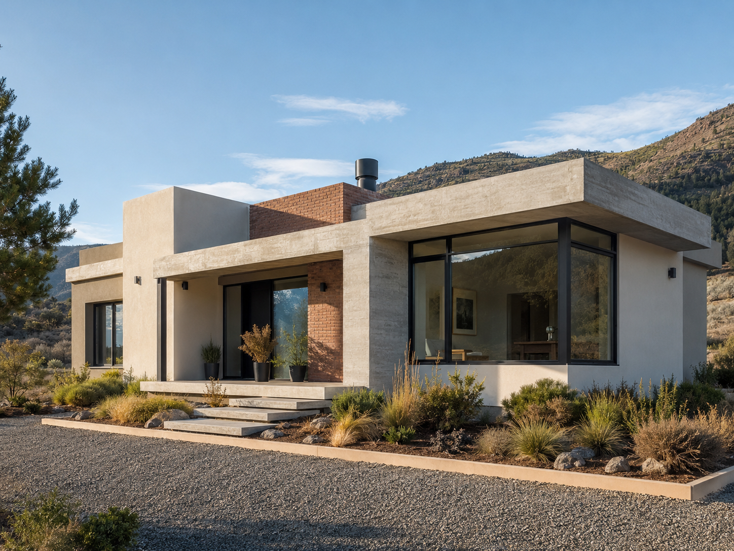 Vivienda contemporánea de construcción tradicional en el Alto Valle